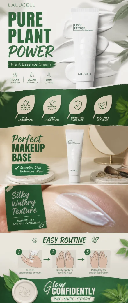 AI ecommerce product detail page example with plant power sections
