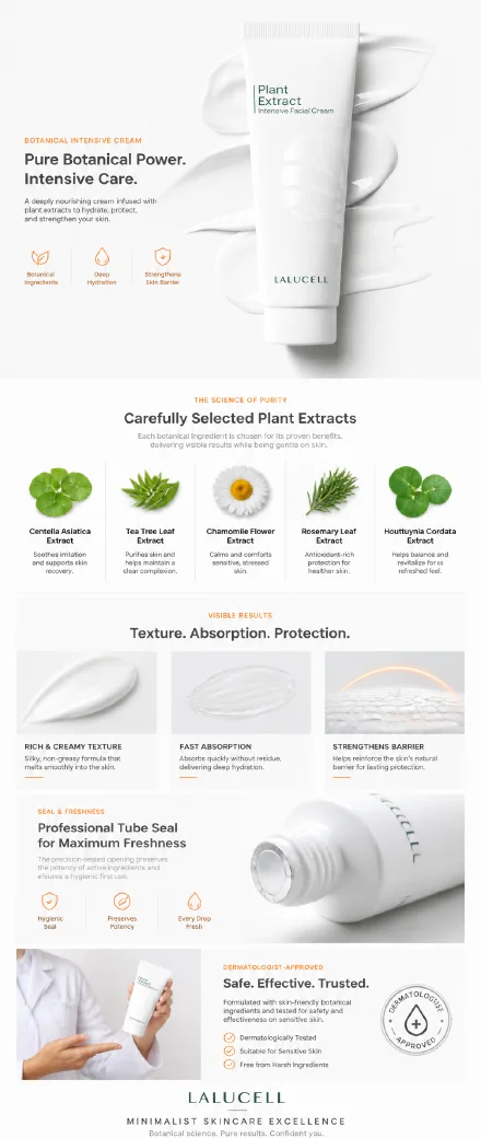 AI product detail page example with botanical ingredient proof