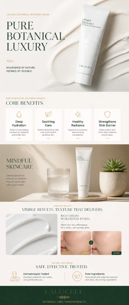 AI product detail page image example with premium benefit sections