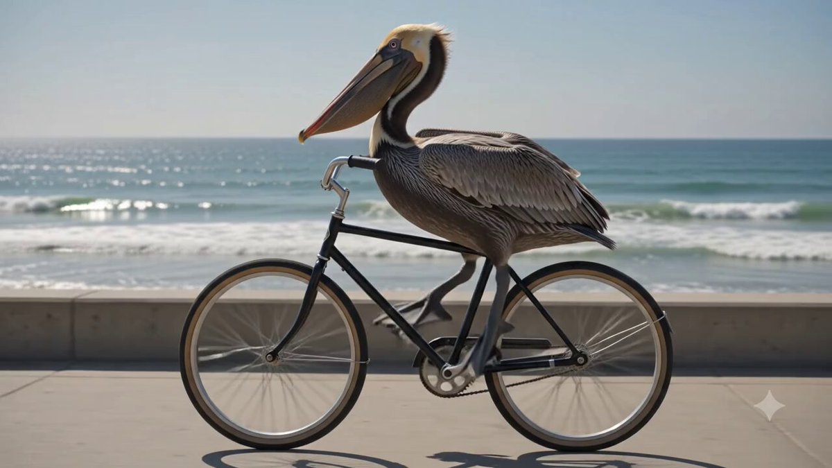 Pelican on a Bike