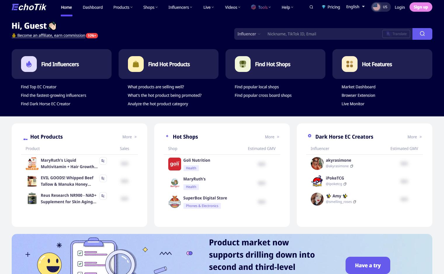 Comparison of TikTok analytics tools